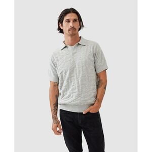 Rodd & Gunn Millard Knit Polo Shirt Mens 3XL Fog Grey Australian Cotton